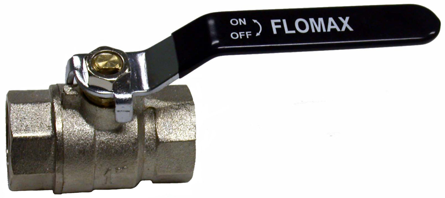 Flomax Nickel Plated Brass Ball Valve (F/F, BSP/P) Advanced